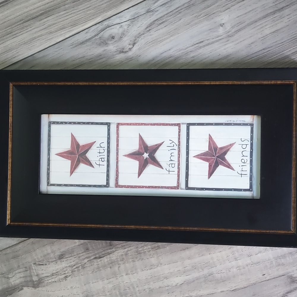 Faith, Family, Friends wall decor sign